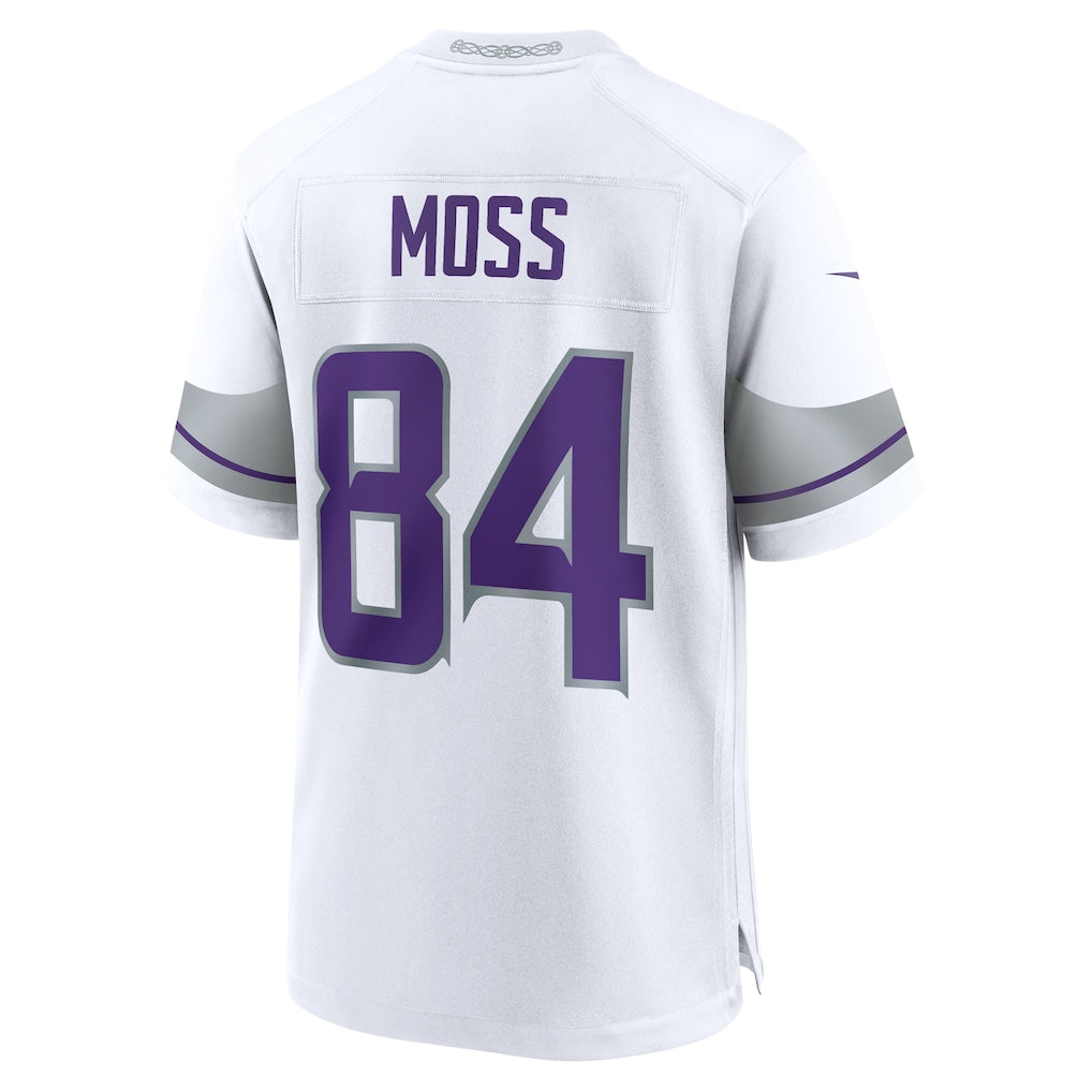 M.Vikings #84 Randy Moss White Alternate Retired Player Game Jersey
