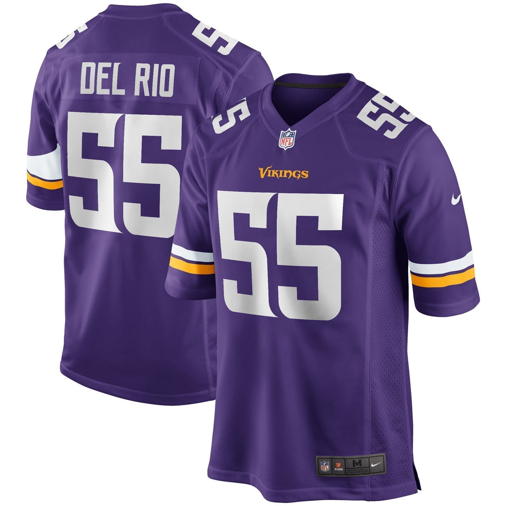 Jack Del Rio Minnesota Vikings  Game Retired   Jersey - Purple