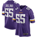 Jack Del Rio Minnesota Vikings  Game Retired   Jersey - Purple