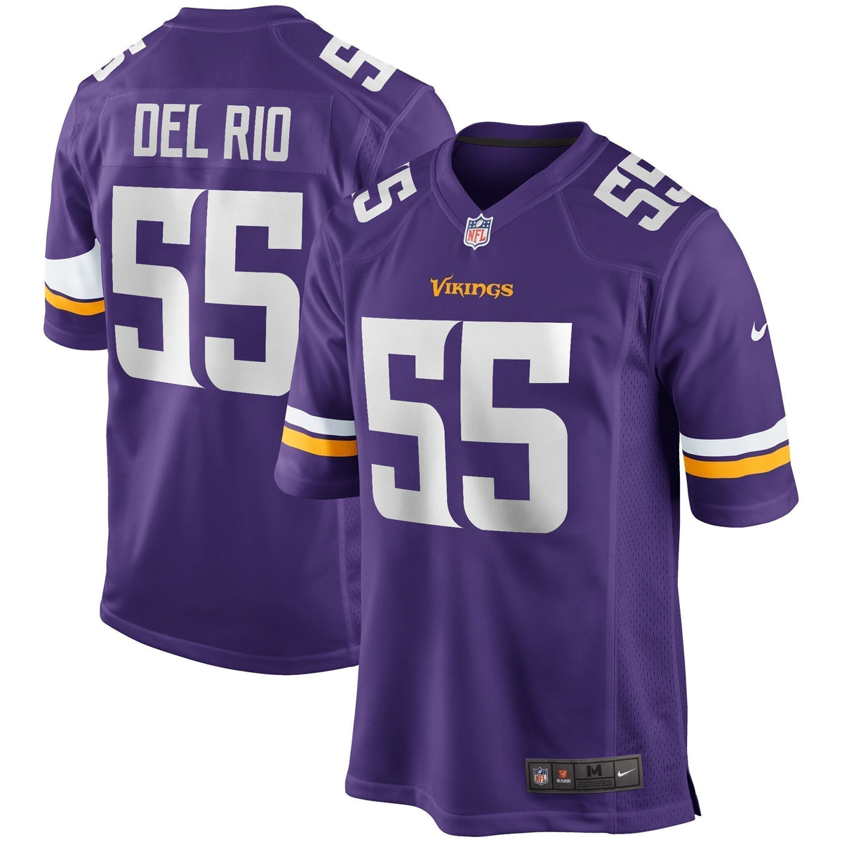 Jack Del Rio Minnesota Vikings  Game Retired   Jersey - Purple