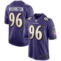Broderick Washington Baltimore Ravens  Game   Jersey - Purple