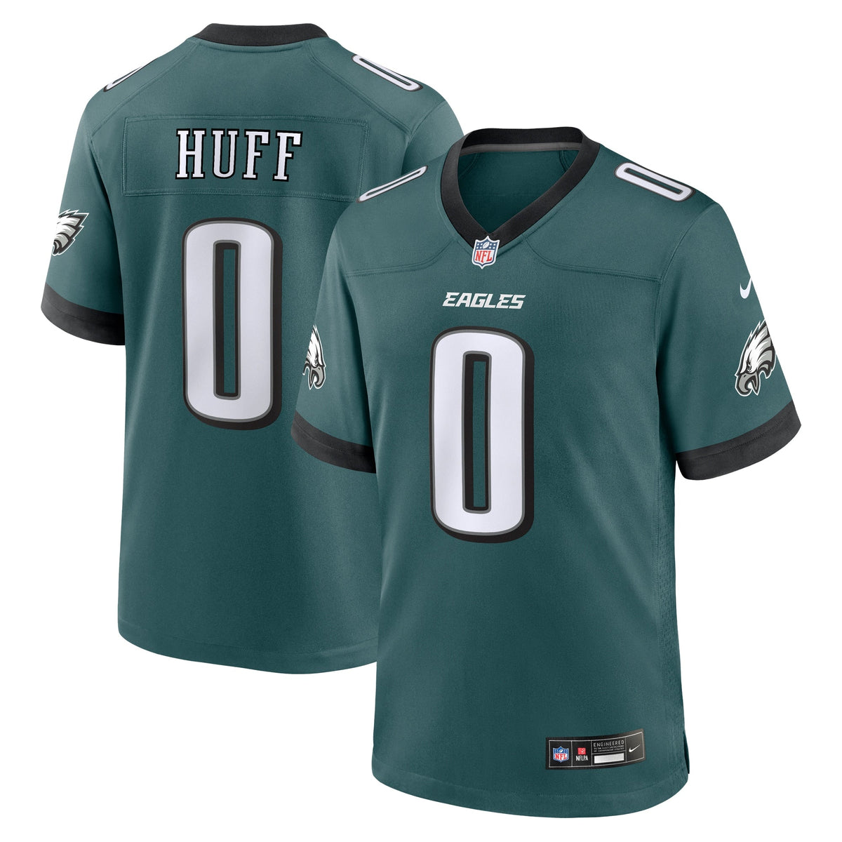 Bryce Huff Philadelphia Eagles  Game   Jersey - Midnight Green