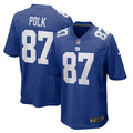 Makai Polk New York Giants  Home Game   Jersey - Royal