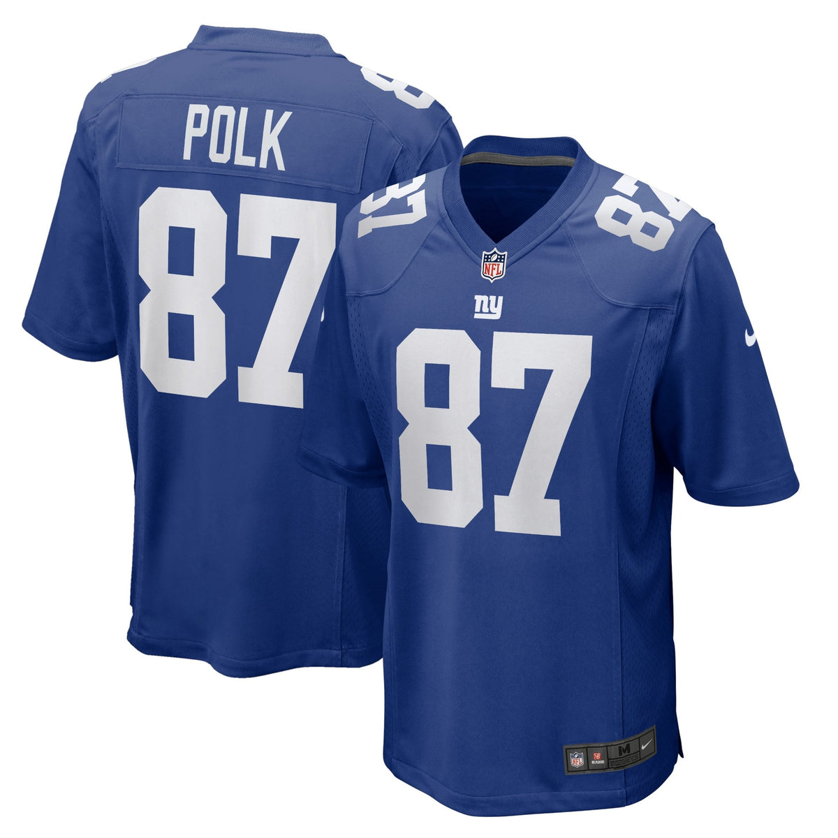 Makai Polk New York Giants  Home Game   Jersey - Royal