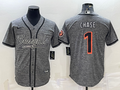 Men's Cincinnati Bengals Ja'Marr Chase Grey Fashion Game Jersey