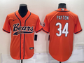 Men's Chicago Bears Walter Payton Orange Game Jersey Joint Edition