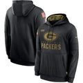 Men's Green Bay Packers 2020 Salute to Service Hoodie Black