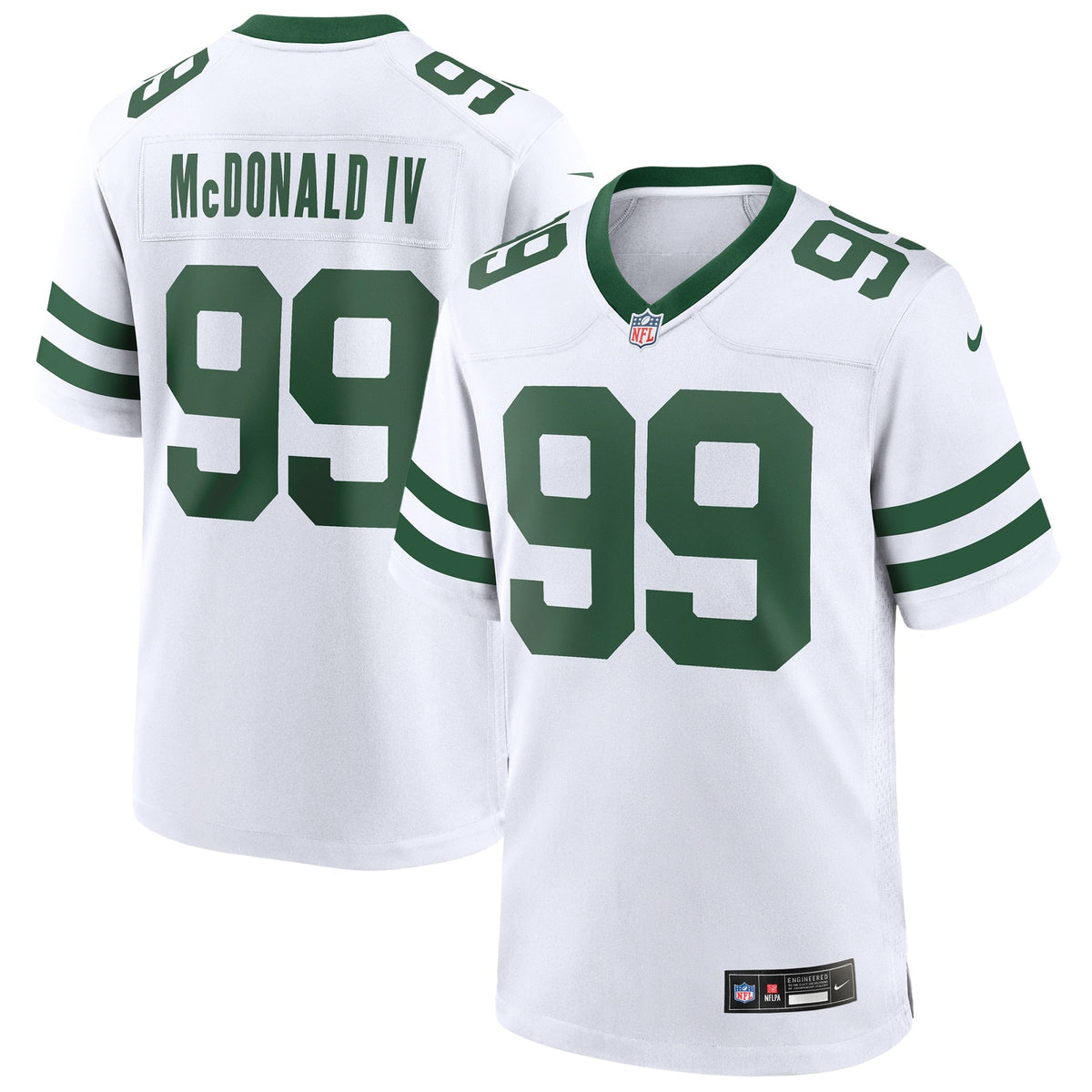 Will McDonald IV New York Jets  Game Jersey - Legacy White