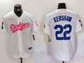 Men's Los Angeles Dodgers Clayton Kershaw White Limited Game Player Jersey