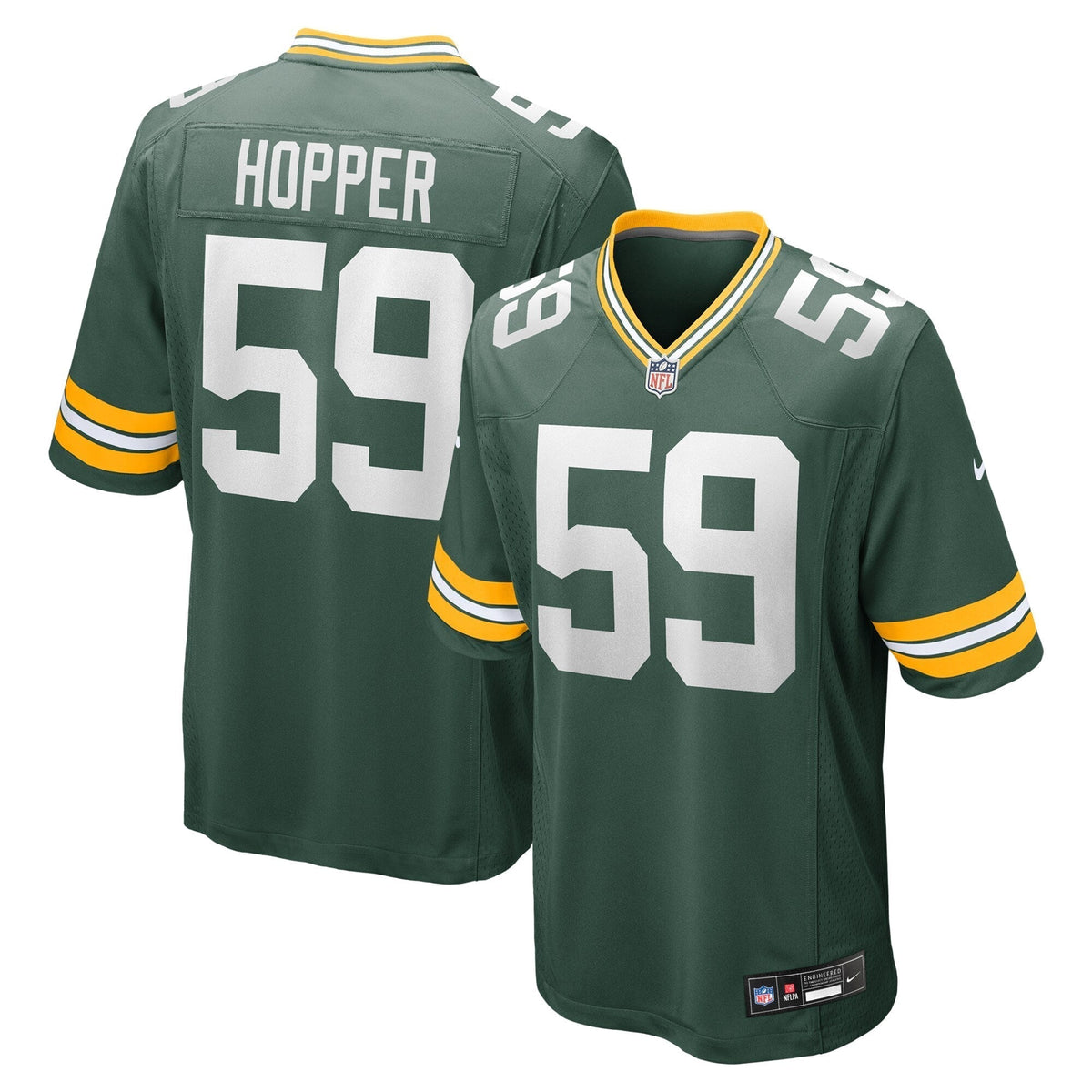 Ty'Ron Hopper Green Bay Packers   Game Jersey -  Green