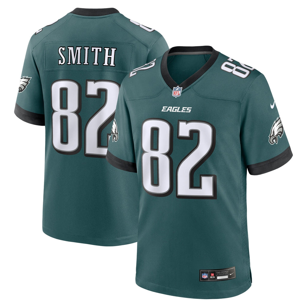 Ainias Smith Philadelphia Eagles  Team Game Jersey - Midnight Green