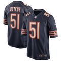 Dick Butkus Chicago Bears Game Retired   Jersey - Navy
