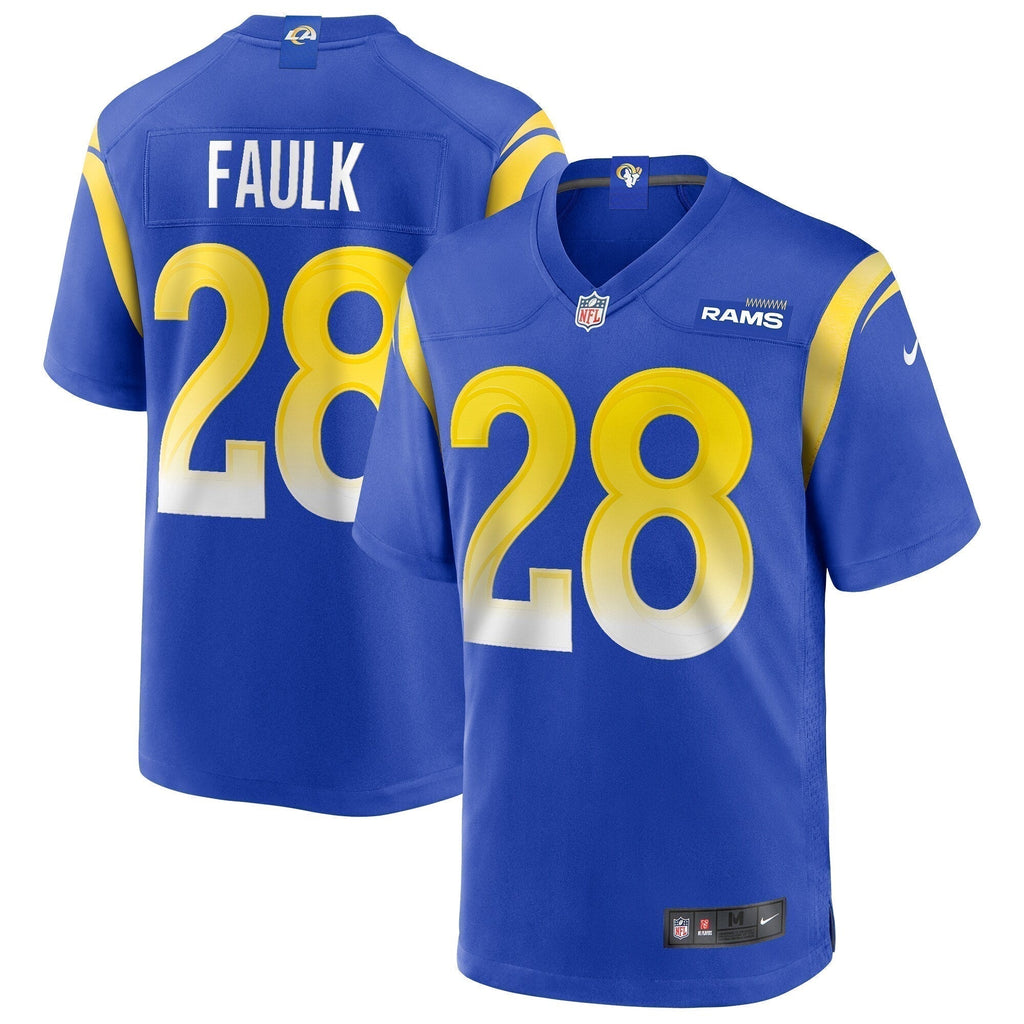 Marshall Faulk Los Angeles Rams  Game Retired   Jersey - Royal
