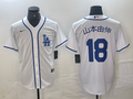 Men's Los Angeles Dodgers Yoshinobu Yamamoto #18 White Limited Game Jersey1