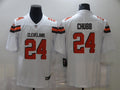 Men's Cleveland Browns Nick Chubb White Game Player Jersey