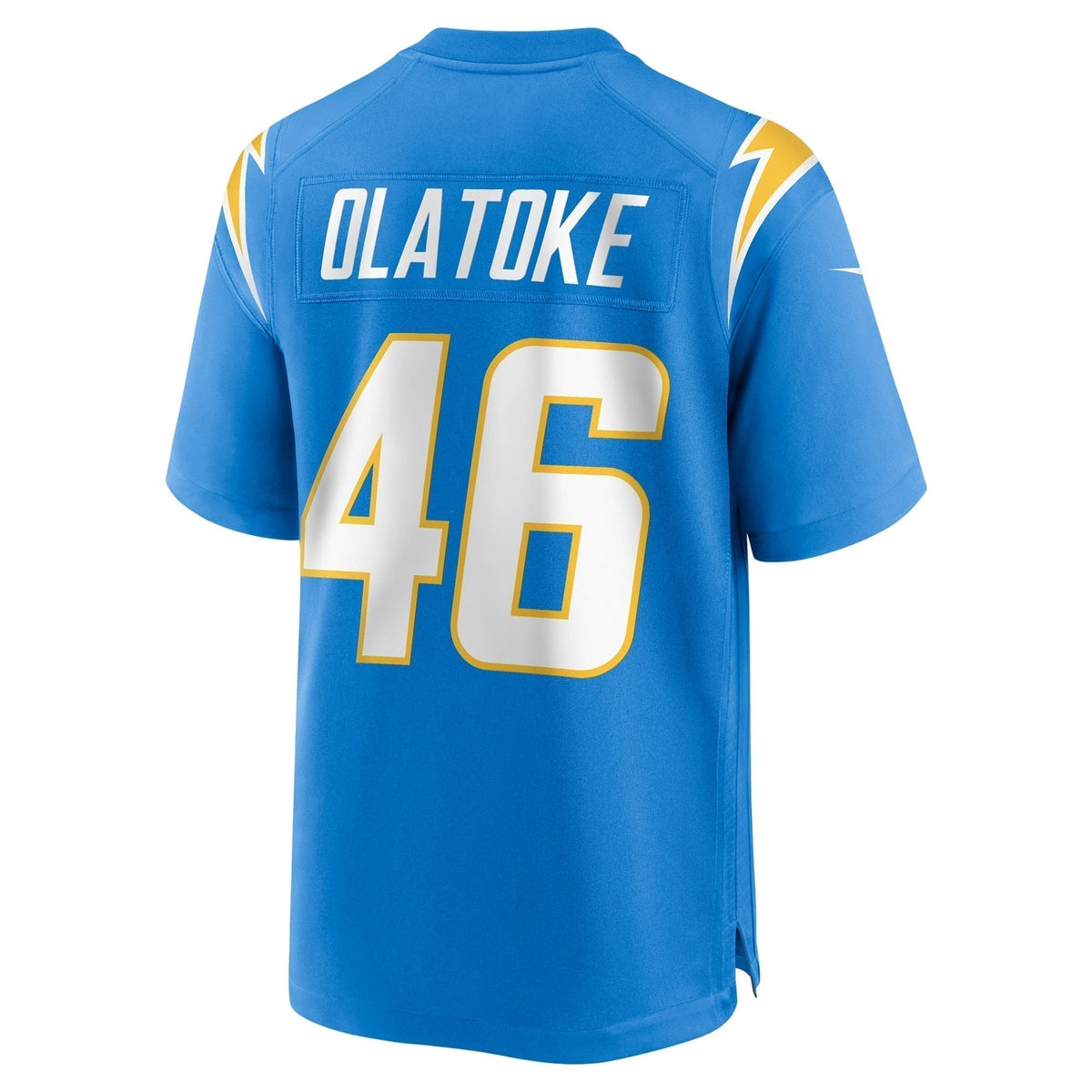 Praise Olatoke Los Angeles Chargers  Team Game Jersey -  Powder Blue