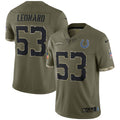 Shaquille Leonard Indianapolis Colts  Salute To Service Limited Jersey - Olive