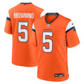 Baron Browning Denver Broncos  Team Game Jersey -  Orange