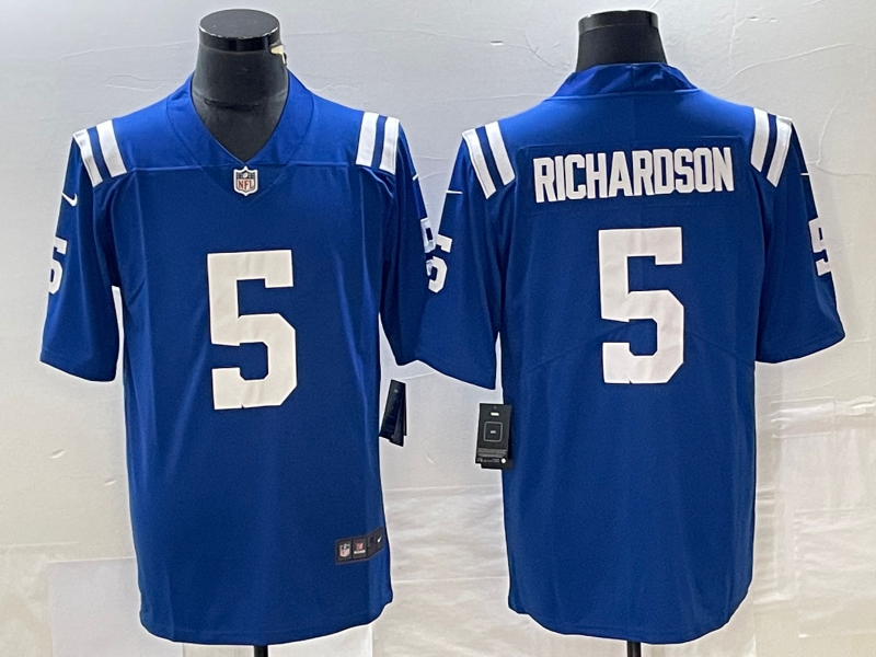 Men's Indianapolis Colts Anthony Richardson #5 Royal 2023 NFL active First Round Pick Game Jerseys