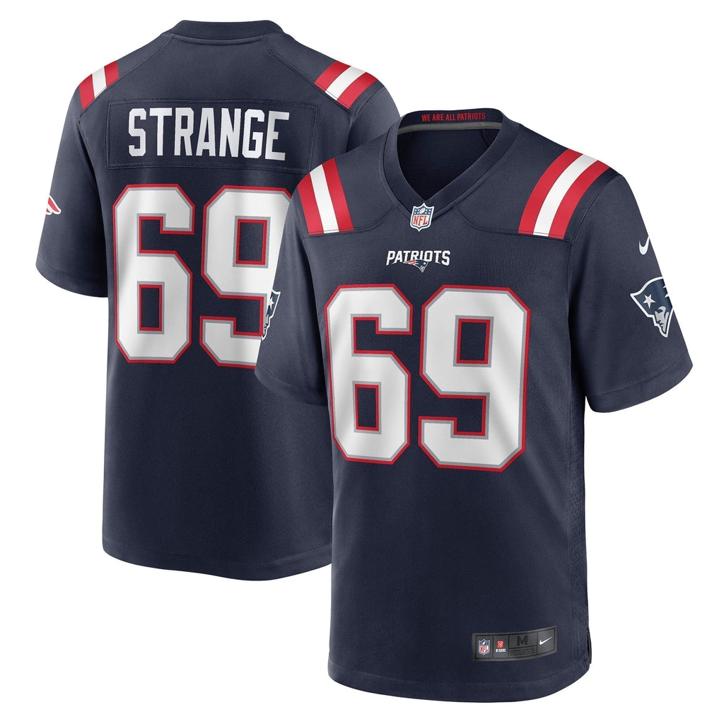 Cole Strange New England Patriots    Game Jersey - Navy