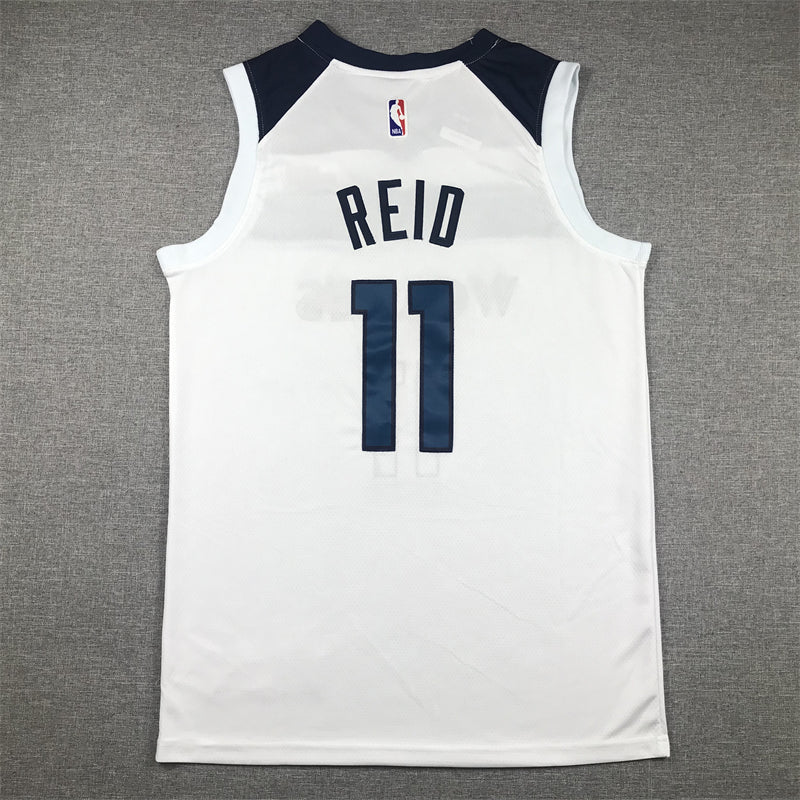 Timberwolves #11 White Jersey
