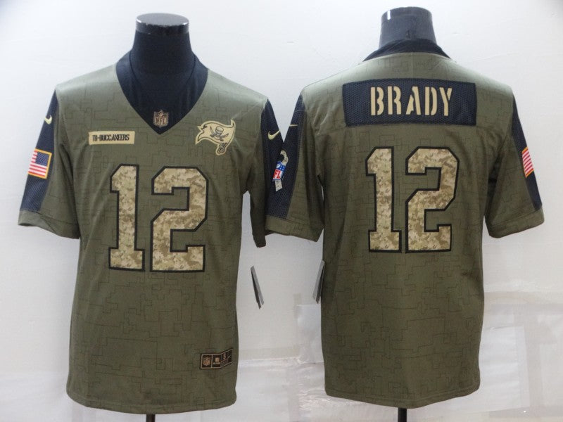 Men's Tampa Bay Buccaneers Tom Brady Brown Game Jersey