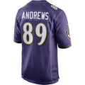 B.Ravens #89 Mark Andrews Purple Team Game Jersey