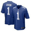 Number 1 Groom New York Giants  Game Jersey - Royal