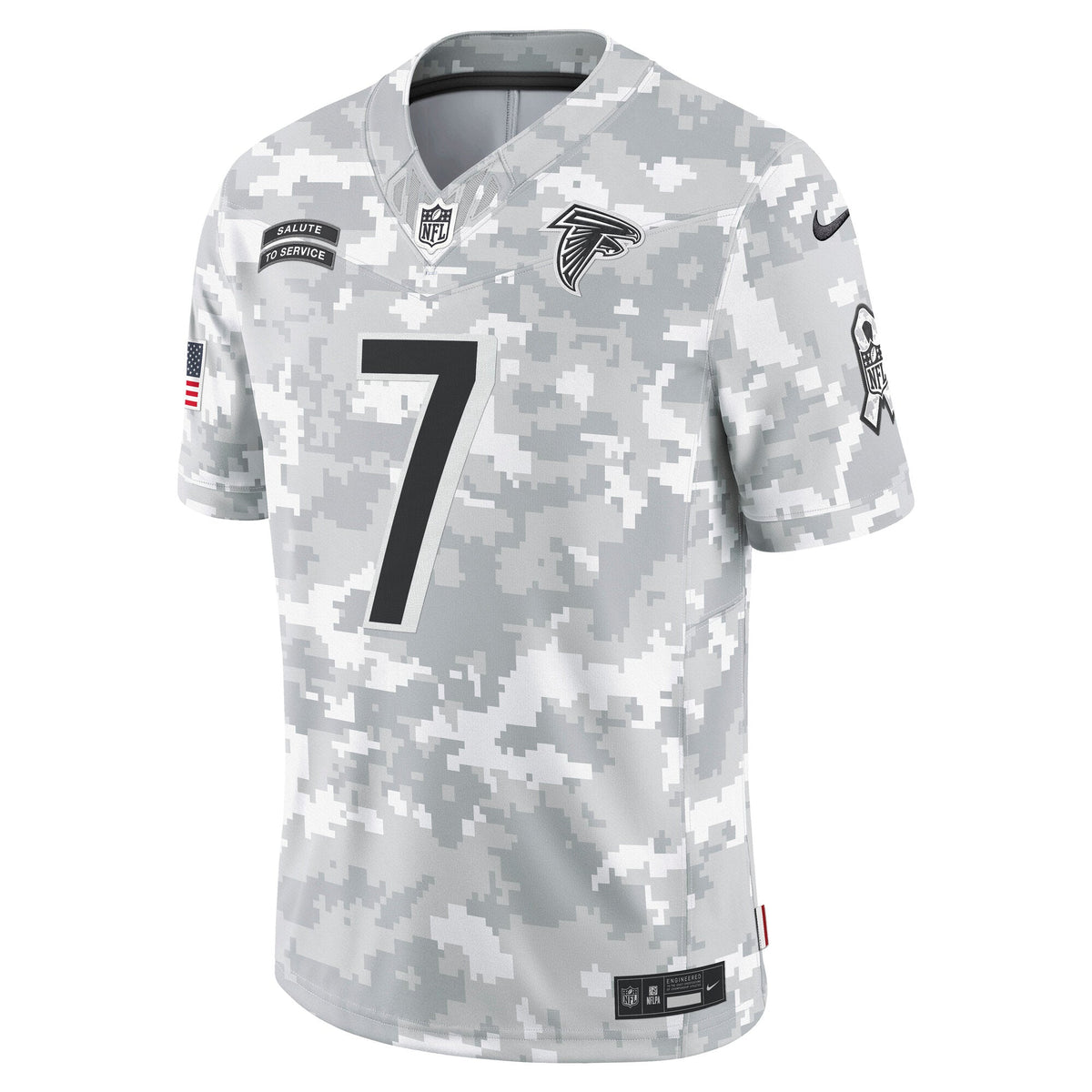 Bijan Robinson Atlanta Falcons  2024 Salute to Service Limited Jersey - Arctic Camo