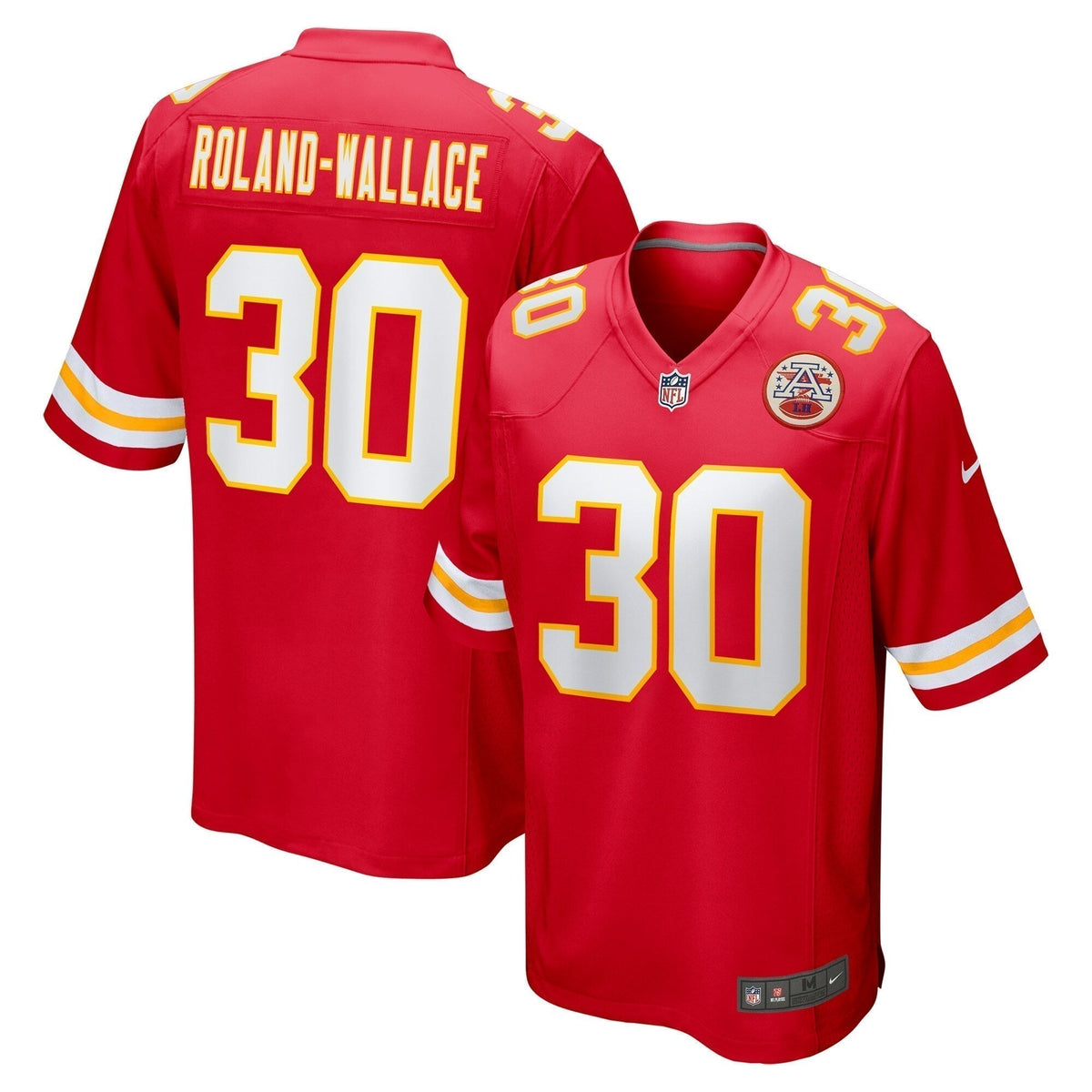 Chris Roland-Wallace Kansas City Chiefs   Game Jersey -  Red