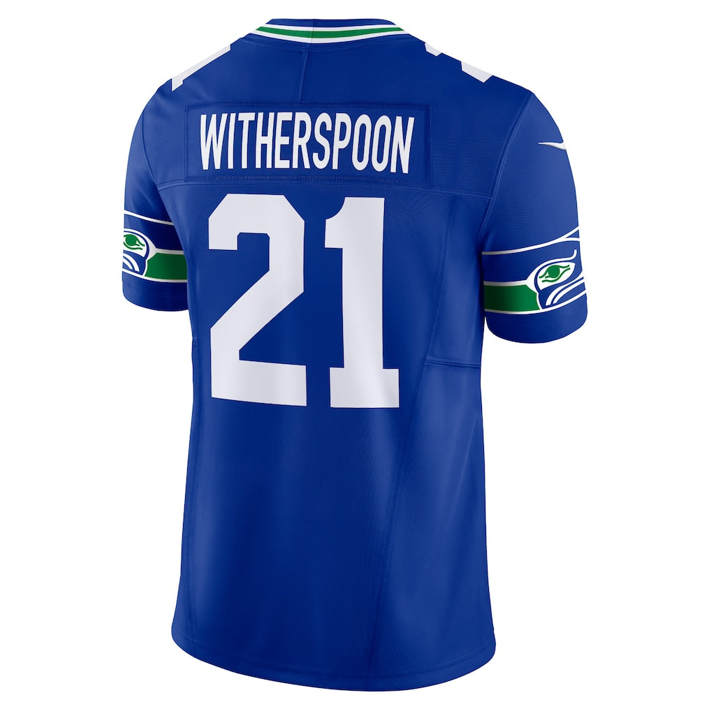 S.Seahawks #21 Devon Witherspoon Royal Alternate Vapor F.U.S.E. Limited Jersey