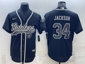 Men's Las Vegas Raiders Bo Jackson Black RFLCTV Limited Jersey Joint Edition