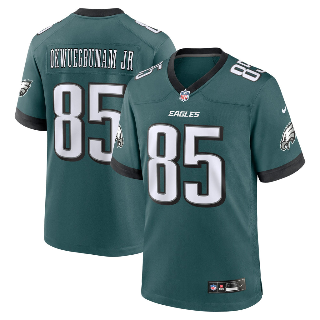 Albert Okwuegbunam Jr. Philadelphia Eagles  Team Game Jersey - Midnight Green