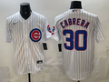 Men's Chicago Cubs Alexei Cabrera #30 White Home Limited Player Jersey