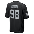 LV.Raiders #98 Maxx Crosby Black Game Jersey