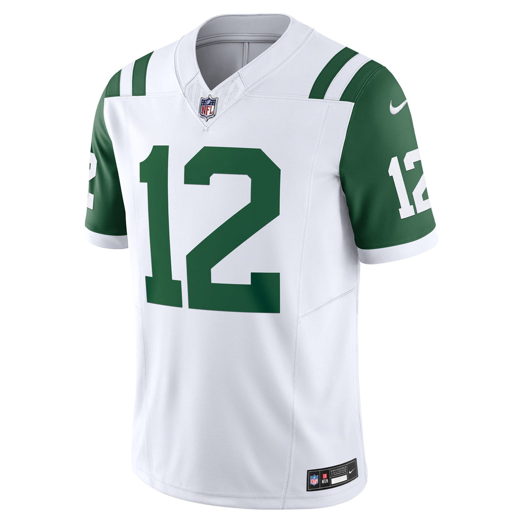 Joe Namath New York Jets  Classic Alternate Vapor F.U.S.E. Retired   Limited Jersey - White