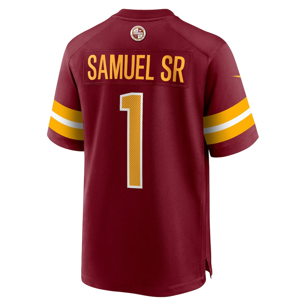 W.Commanders #1 Deebo Samuel Sr Burgundy Game Player Jersey