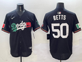 Men's Los Angeles Dodgers Mookie Betts Black Game Jersey