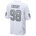 LV.Raiders #98 Maxx Crosby White Alternate Game Jersey
