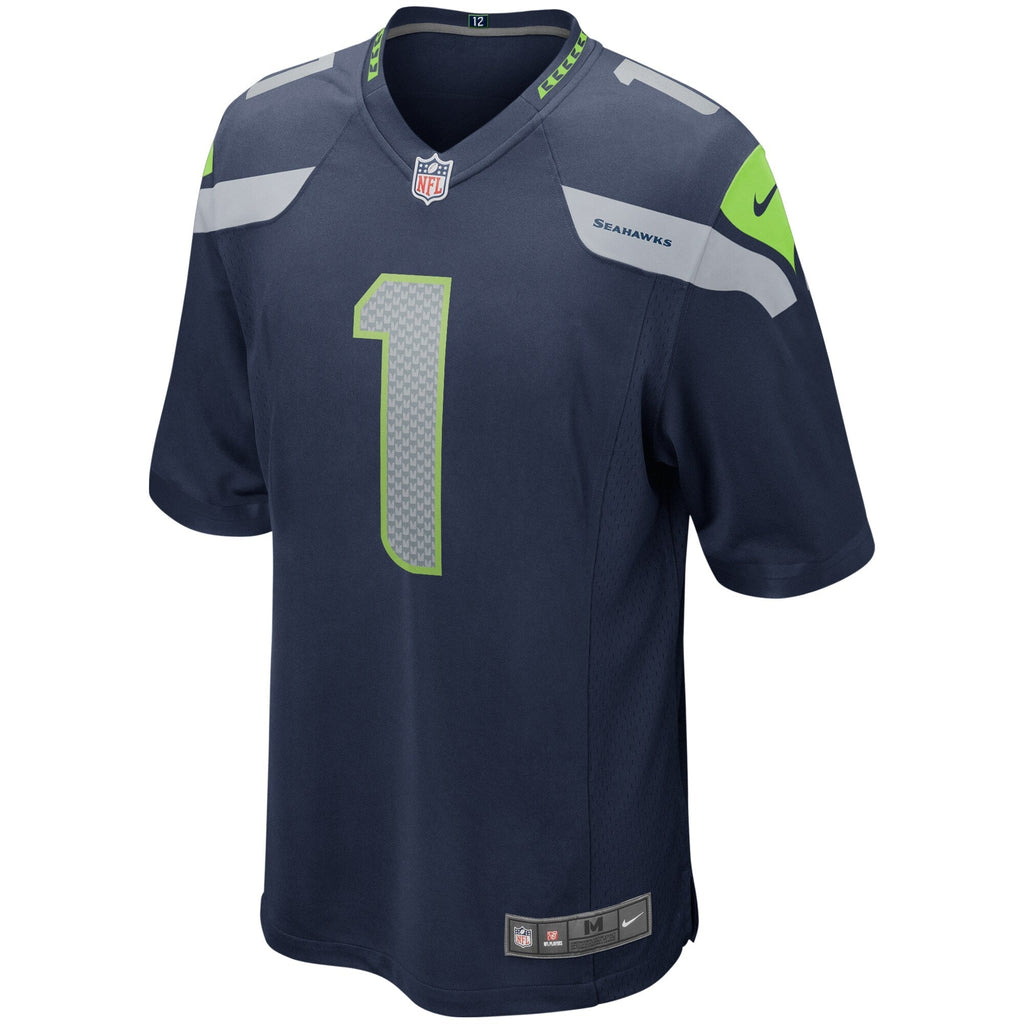 Warren Moon Seattle Seahawks  Game Retired   Jersey - College Navy