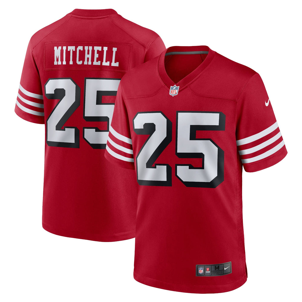 Elijah Mitchell San Francisco 49ers  Alternate Team Game Jersey - Scarlet