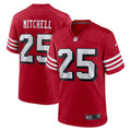 Elijah Mitchell San Francisco 49ers  Alternate Team Game Jersey - Scarlet