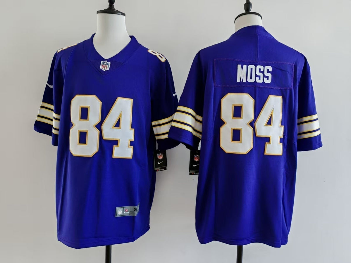 Men's Minnesota Vikings Randy Moss  Jersey -  Retro Purple