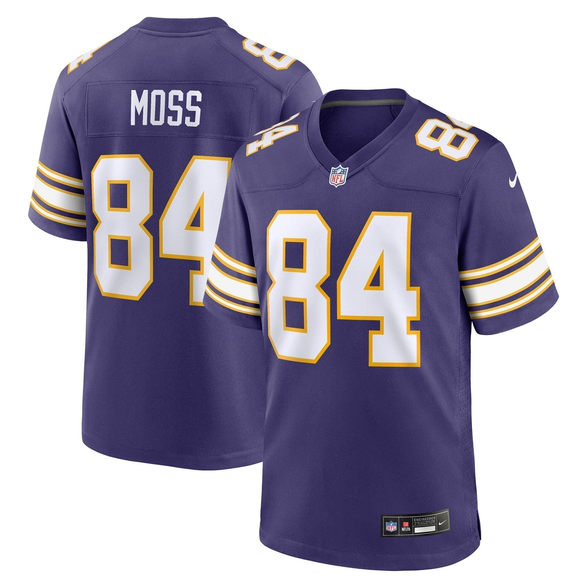 Randy Moss Minnesota Vikings  Classic Retired   Game Jersey - Purple