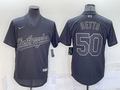 Men's Los Angeles Dodgers Mookie Betts Black Authentic Game Jersey