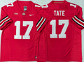 Men's Ohio State Buckeyes Carnell Tate #17 Red Player Game Jersey