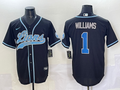 Men's Detroit Lions Jameson Williams Black Game Player Jersey