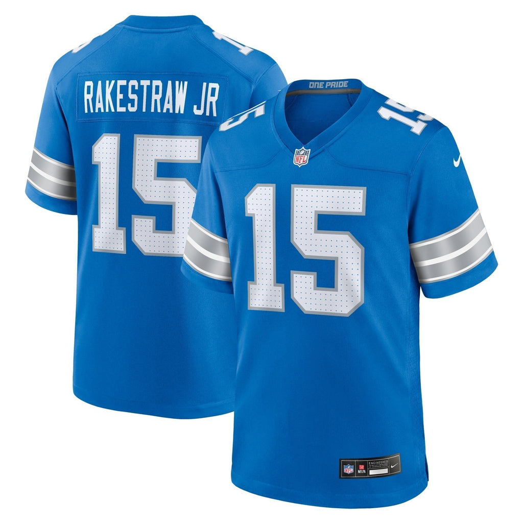 Ennis Rakestraw Jr. Detroit Lions  Team Game Jersey -  Blue
