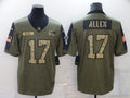 Men's Buffalo Bills Josh Allen Brown Game Player Jersey