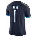 T.Titans #1 Cameron Ward Light Blue 2025 NFL Draft First Round Pick Game Jersey